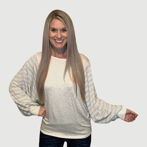 Balloon Sleeve Top Oatmeal